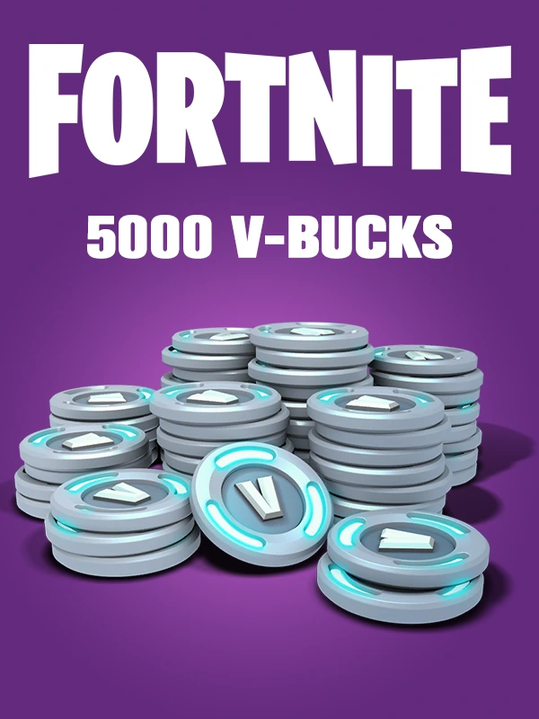 حساب Epic جديد مع 5000 عملة V-Bucks